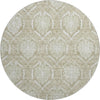 Piper Looms Mayfield Medallions AMF810 Tan Machine Washable Area Rug Round Main Image