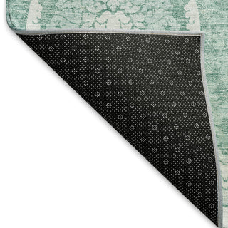 Piper Looms Mayfield Medallions AMF810 Turquoise Machine Washable Area Rug Backing Image