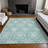 Piper Looms Mayfield Medallions AMF810 Turquoise Machine Washable Area Rug Lifestyle Image Feature