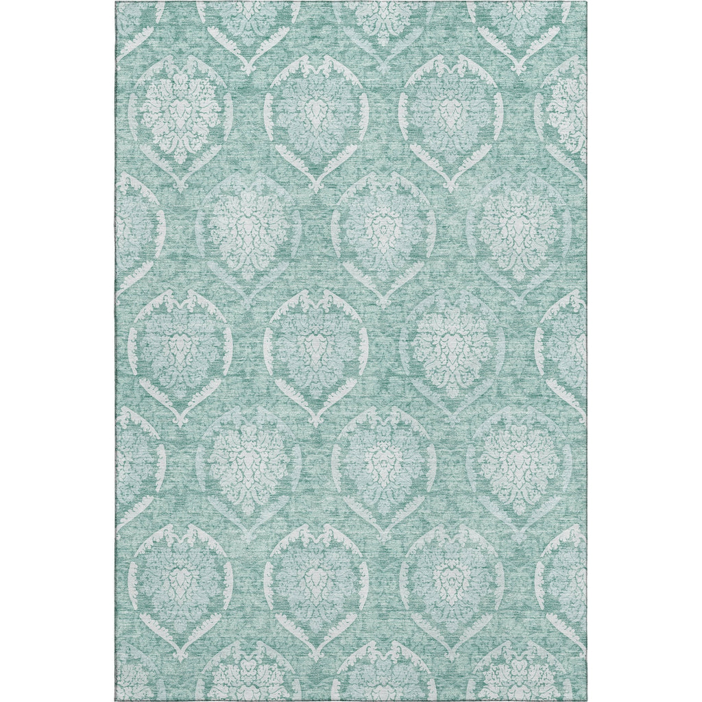 Piper Looms Mayfield Medallions AMF810 Turquoise Machine Washable Area Rug main image