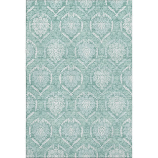Piper Looms Mayfield Medallions AMF810 Turquoise Machine Washable Area Rug main image