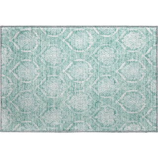 Piper Looms Mayfield Medallions AMF810 Turquoise Machine Washable Area Rug Scatter Main Image