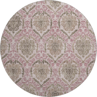 Piper Looms Mayfield Medallions AMF811 Chocolate Machine Washable Area Rug Round Main Image