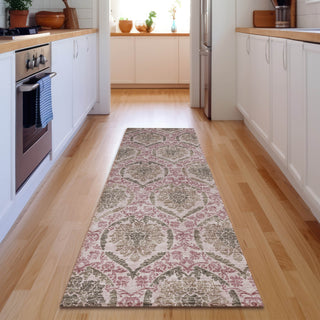 Piper Looms Mayfield Medallions AMF811 Chocolate Machine Washable Area Rug Runner Lifestyle Image Feature