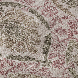Piper Looms Mayfield Medallions AMF811 Chocolate Machine Washable Area Rug Swatch Image
