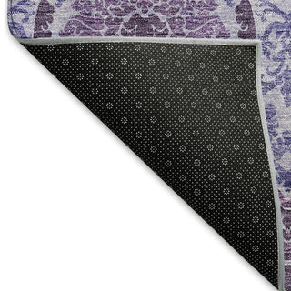 Piper Looms Mayfield Medallions AMF811 Eggplant Machine Washable Area Rug Backing Image