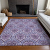 Piper Looms Mayfield Medallions AMF811 Eggplant Machine Washable Area Rug Lifestyle Image Feature