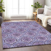 Piper Looms Mayfield Medallions AMF811 Eggplant Machine Washable Area Rug Lifestyle Image Feature