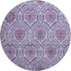 Piper Looms Mayfield Medallions AMF811 Eggplant Machine Washable Area Rug Round Main Image