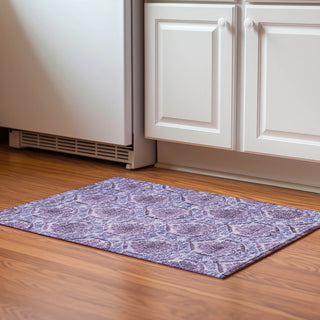Piper Looms Mayfield Medallions AMF811 Eggplant Machine Washable Area Rug Scatter Lifestyle Image Feature