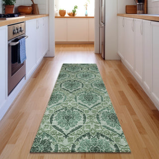 Piper Looms Mayfield Medallions AMF811 Fern Machine Washable Area Rug Runner Lifestyle Image Feature
