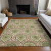 Piper Looms Mayfield Medallions AMF811 Olive Machine Washable Area Rug Lifestyle Image Feature