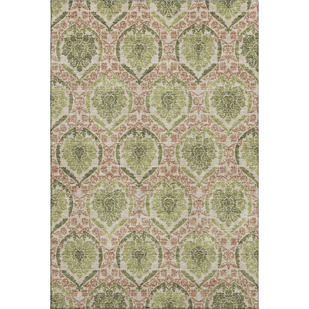 Piper Looms Mayfield Medallions AMF811 Olive Machine Washable Area Rug main image