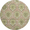 Piper Looms Mayfield Medallions AMF811 Olive Machine Washable Area Rug Round Main Image