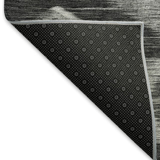 Piper Looms Mayfield Southwest AMF812 Black Machine Washable Area Rug Backing Image