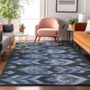 Piper Looms Mayfield Southwest AMF812 Blue Machine Washable Area Rug Lifestyle Image Feature