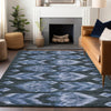Piper Looms Mayfield Southwest AMF812 Blue Machine Washable Area Rug Lifestyle Image Feature