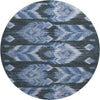 Piper Looms Mayfield Southwest AMF812 Blue Machine Washable Area Rug Round Main Image