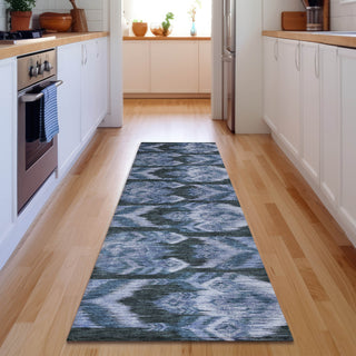 Piper Looms Mayfield Southwest AMF812 Blue Machine Washable Area Rug Runner Lifestyle Image Feature