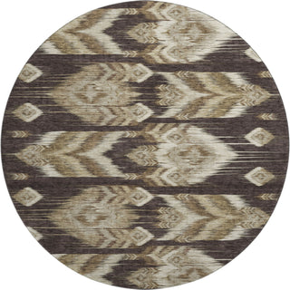 Piper Looms Mayfield Southwest AMF812 Brown Machine Washable Area Rug Round Main Image
