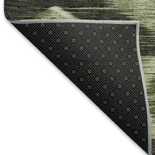Piper Looms Mayfield Southwest AMF812 Olive Machine Washable Area Rug Backing Image