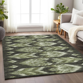 Piper Looms Mayfield Southwest AMF812 Olive Machine Washable Area Rug Lifestyle Image Feature