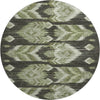 Piper Looms Mayfield Southwest AMF812 Olive Machine Washable Area Rug Round Main Image