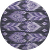 Piper Looms Mayfield Southwest AMF812 Purple Machine Washable Area Rug Round Main Image