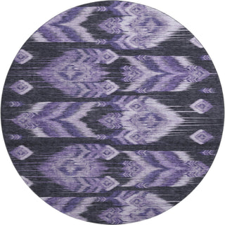 Piper Looms Mayfield Southwest AMF812 Purple Machine Washable Area Rug Round Main Image