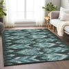Piper Looms Mayfield Southwest AMF812 Teal Machine Washable Area Rug Lifestyle Image Feature