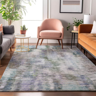 Piper Looms Mayfield Modern AMF813 Green Machine Washable Area Rug Lifestyle Image Feature
