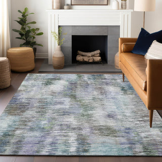 Piper Looms Mayfield Modern AMF813 Green Machine Washable Area Rug Lifestyle Image Feature