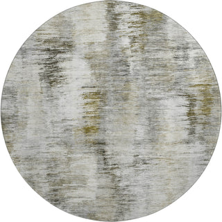 Piper Looms Mayfield Modern AMF813 Mocha Machine Washable Area Rug Round Main Image
