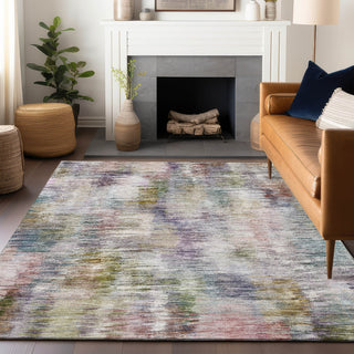 Piper Looms Mayfield Modern AMF813 Plum Machine Washable Area Rug Lifestyle Image Feature