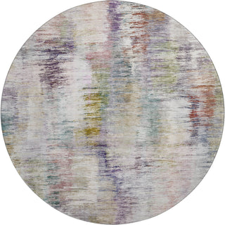 Piper Looms Mayfield Modern AMF813 Plum Machine Washable Area Rug Round Main Image