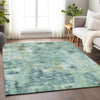 Piper Looms Mayfield Modern AMF813 Teal Machine Washable Area Rug Lifestyle Image Feature