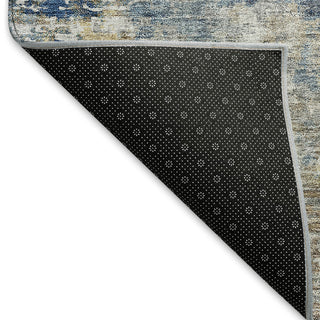 Piper Looms Mayfield Modern AMF814 Blue Machine Washable Area Rug Backing Image