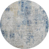 Piper Looms Mayfield Modern AMF814 Blue Machine Washable Area Rug Round Main Image