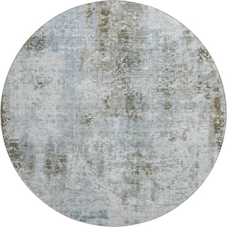 Piper Looms Mayfield Modern AMF814 Mocha Machine Washable Area Rug Round Main Image