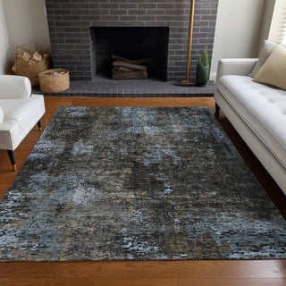 Piper Looms Mayfield Modern AMF815 Graphite Machine Washable Area Rug Lifestyle Image Feature