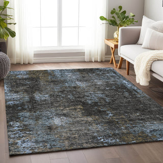 Piper Looms Mayfield Modern AMF815 Graphite Machine Washable Area Rug Lifestyle Image Feature