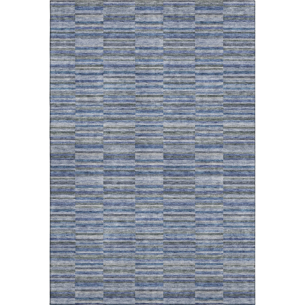 Piper Looms Mayfield Stripes AMF816 Navy Machine Washable Area Rug main image