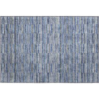 Piper Looms Mayfield Stripes AMF816 Navy Machine Washable Area Rug Scatter Main Image
