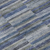 Piper Looms Mayfield Stripes AMF816 Navy Machine Washable Area Rug Swatch Image