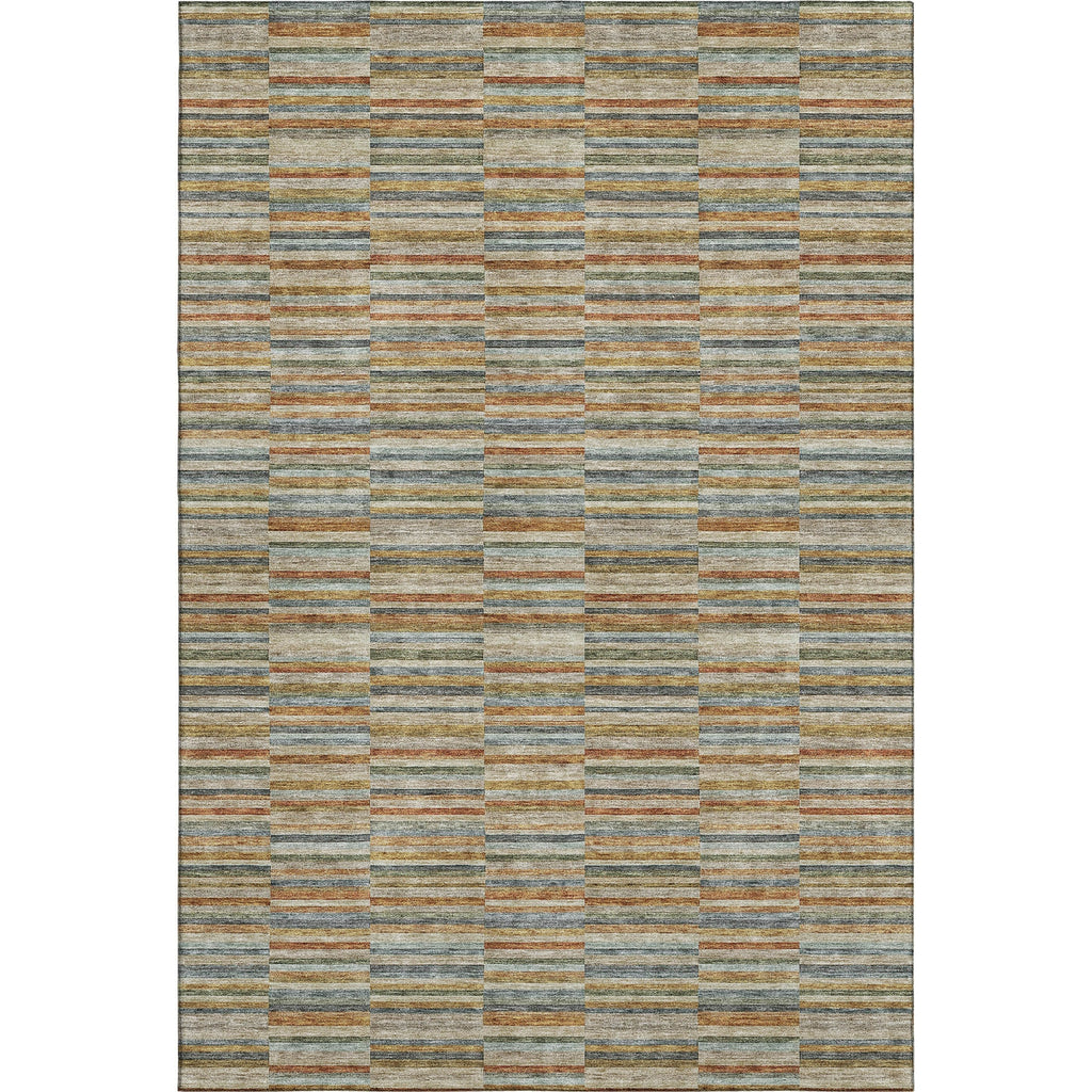 Piper Looms Mayfield Stripes AMF816 Paprika Machine Washable Area Rug main image