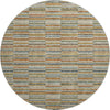 Piper Looms Mayfield Stripes AMF816 Paprika Machine Washable Area Rug Round Main Image