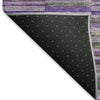 Piper Looms Mayfield Stripes AMF816 Purple Machine Washable Area Rug Backing Image