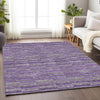 Piper Looms Mayfield Stripes AMF816 Purple Machine Washable Area Rug Lifestyle Image Feature