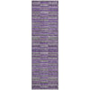 Piper Looms Mayfield Stripes AMF816 Purple Machine Washable Area Rug Runner Main Image
