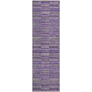 Piper Looms Mayfield Stripes AMF816 Purple Machine Washable Area Rug Runner Main Image